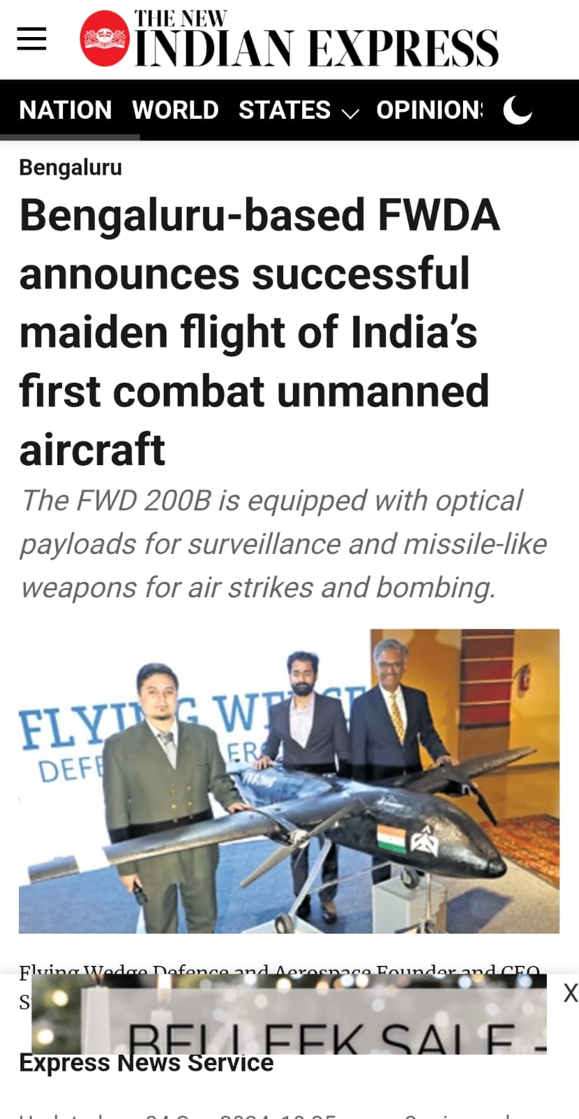Indian Express coverage